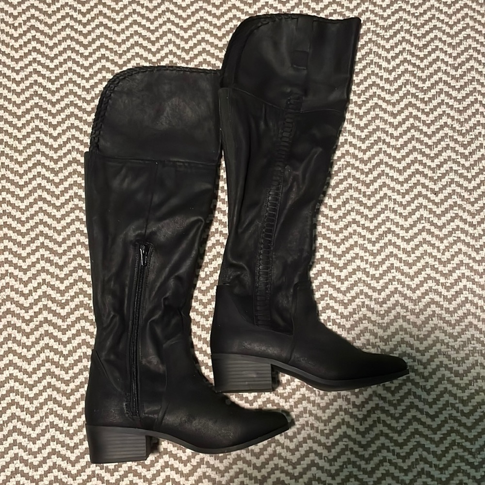 NWOB. Black over the knee boots